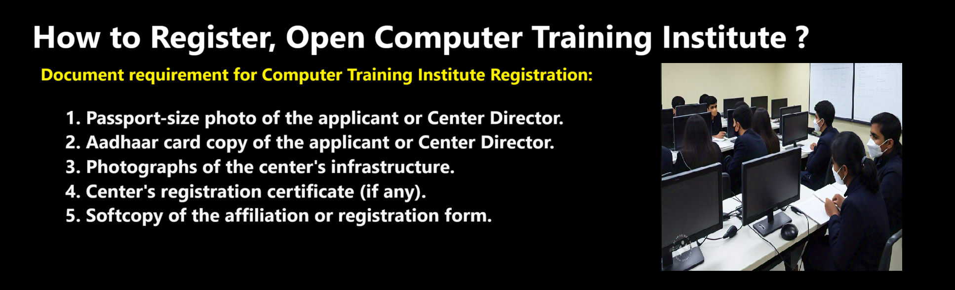 How to Register, Open Computer Training Institute in Himachal Pradesh